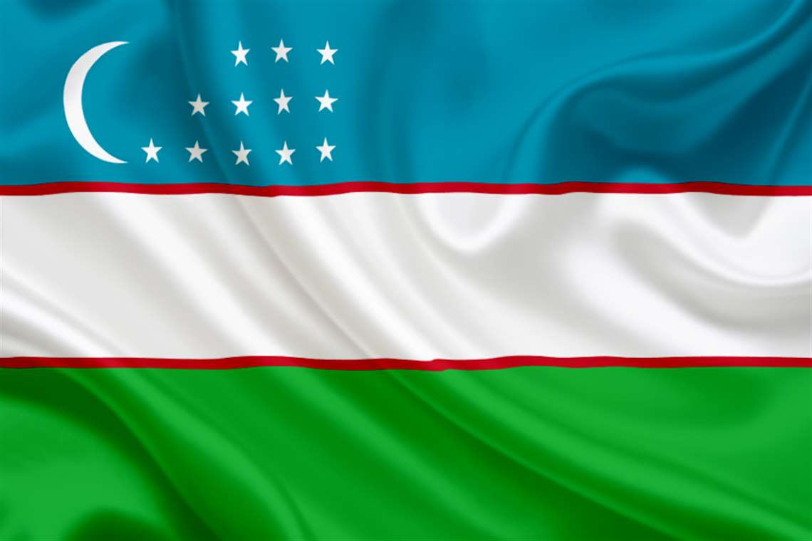 Uzekistan flag