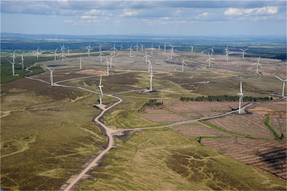Scottish Power's Whitelee windfarm in Scotland
