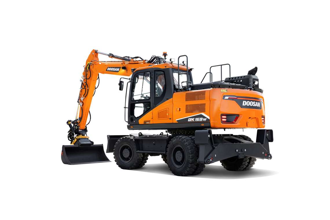 Doosan DX160W-7 wheeled excavator