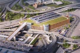 Digital render of the new Ground Transportation Center at John F. Kennedy International Airport