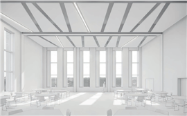 Artist's impression of the interior of the new building as part of phase one of the University of Southampton's North East Quadrant project