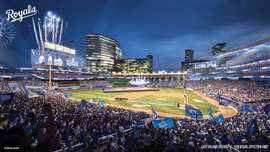 A digital render of how a new Kansas City Royals ballpark could look