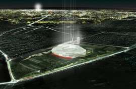A 3D render of how the Grande Stade de Casablanca could look