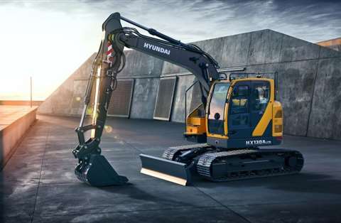 Hyundai Stage V HX130A LCR crawler excavator