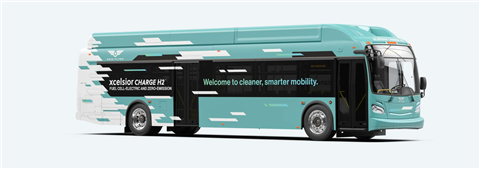 New Flyer Xcelsior Charge H2 fuel cell electric bus
