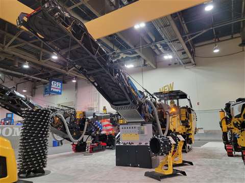 One of Bomag's cold planers at ConExpo