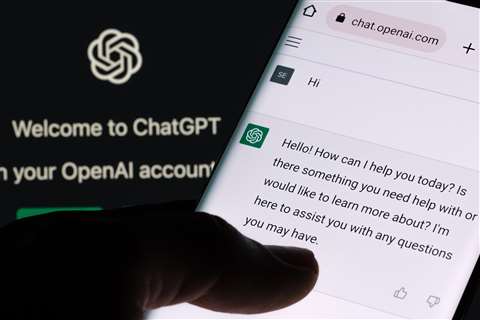 ChatGPT on mobile phone screen
