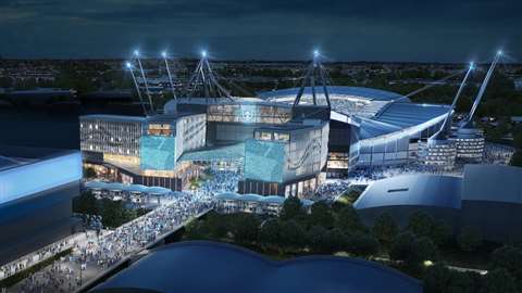 An external view of the proposed Etihad Stadium development