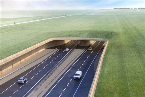 An impression of the proposed tunnel to be constructed close to the UK’s Stonehenge World Heritage Site