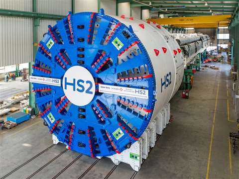 Tunnel Boring Machine Florence, at the Herrenknect factory in Germany
